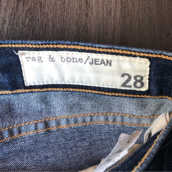 Rag & Bone Jeans Womens 28 Kensington Skinny Dark Wash Denim 28x29 - Picture 6 of 11